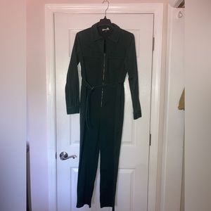 Green Utility Jumpsuit